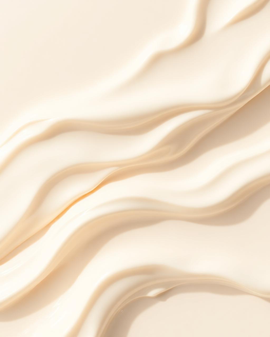 Soft cream cosmetic texture